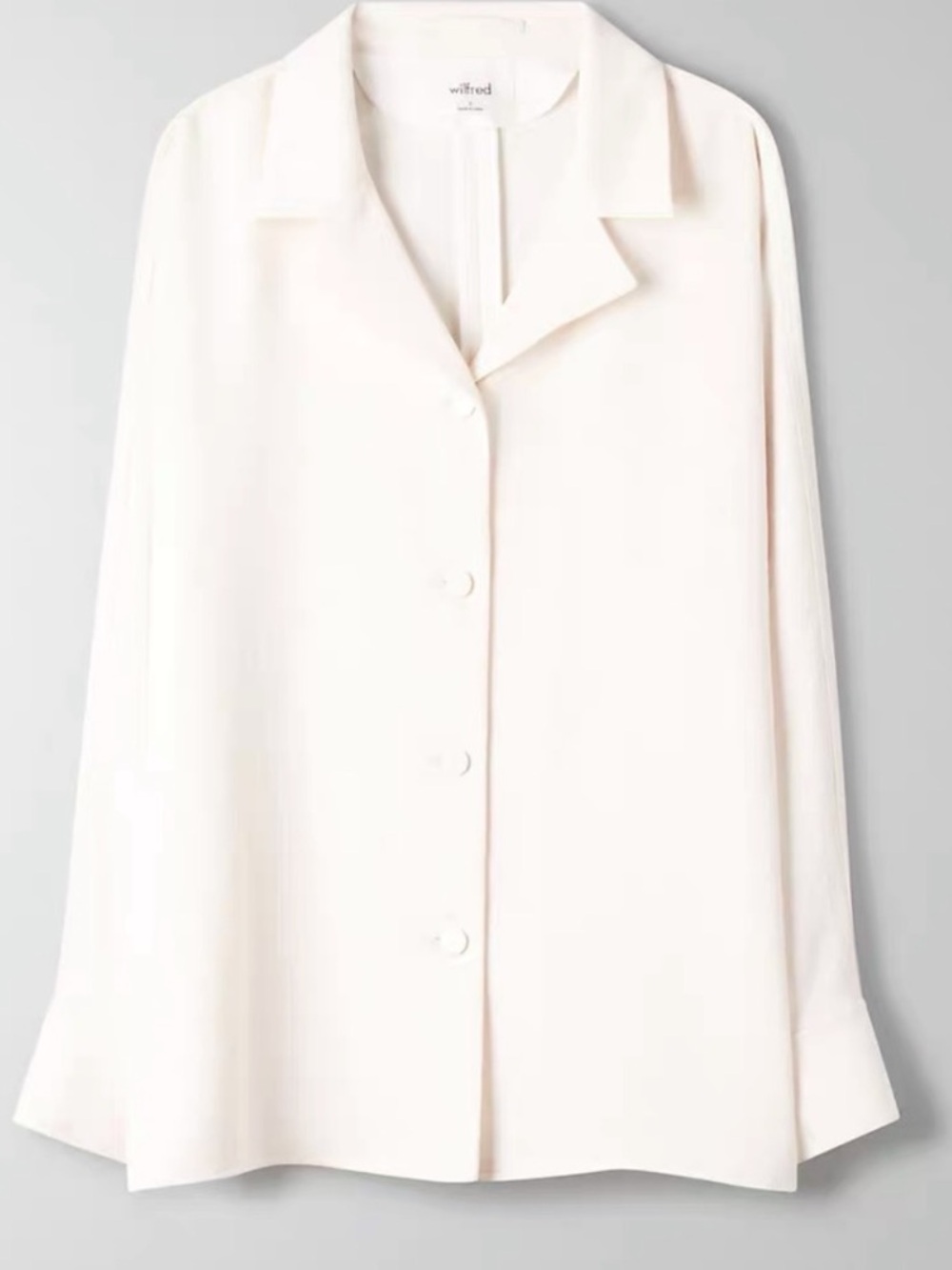 Aritzia Wilfred Flowy Button-Up